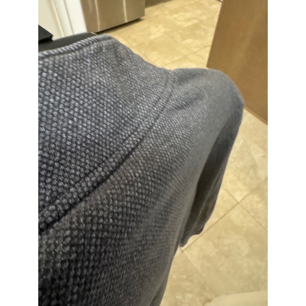 Marc Anthony Mens Slim Fit Quarter Zip Pullover Charcoal Gray Textured Large - Picture 6 of 9